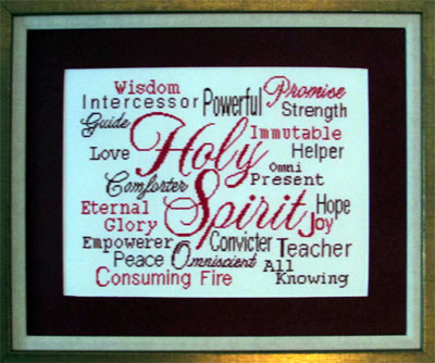 Holy Spirit Stitched by Pam Briere